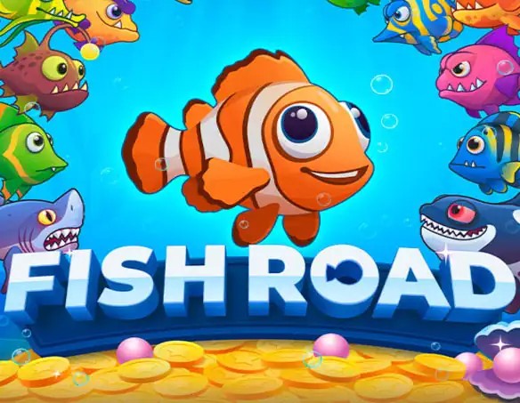 Fish Road slot visual from InOut available on casinorealz.ca